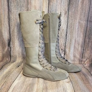 PUMA Eskiva Very Hi Steel Gray Knee High Shoe. Z5